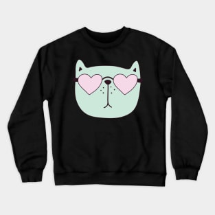 Hippy cat Crewneck Sweatshirt